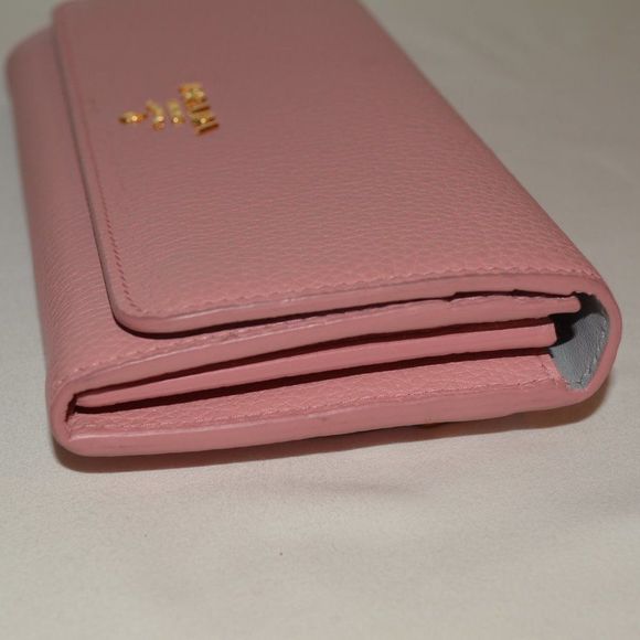 PRADA Textured Leather Continental Wallet - Picture 4 of 15